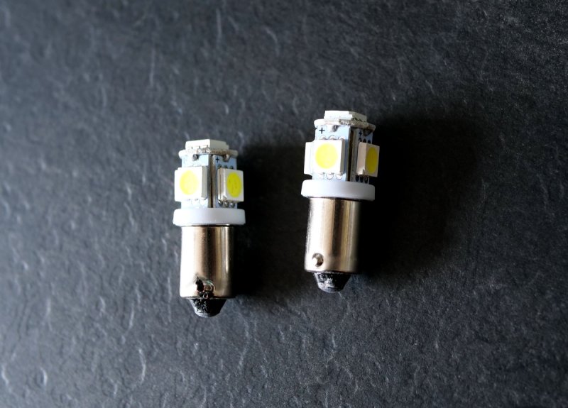 1 Paar LED Standlicht Birnen VW Golf 1 BA9s T11 T4W 12V SMD 5050